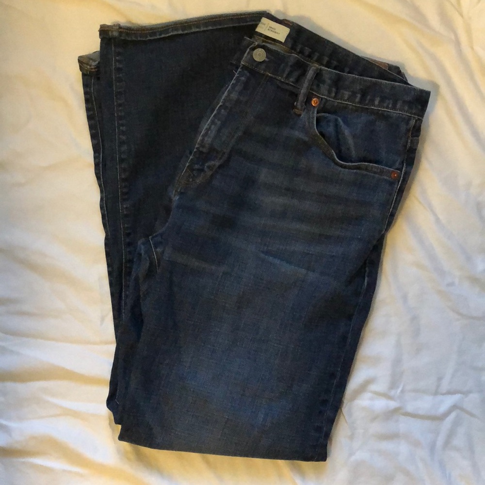 Gap Jeans Straight Medium Wash 36x32